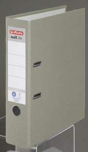 herlitz Ordner Rückenbreite 8 cm DIN A4 Karton grau