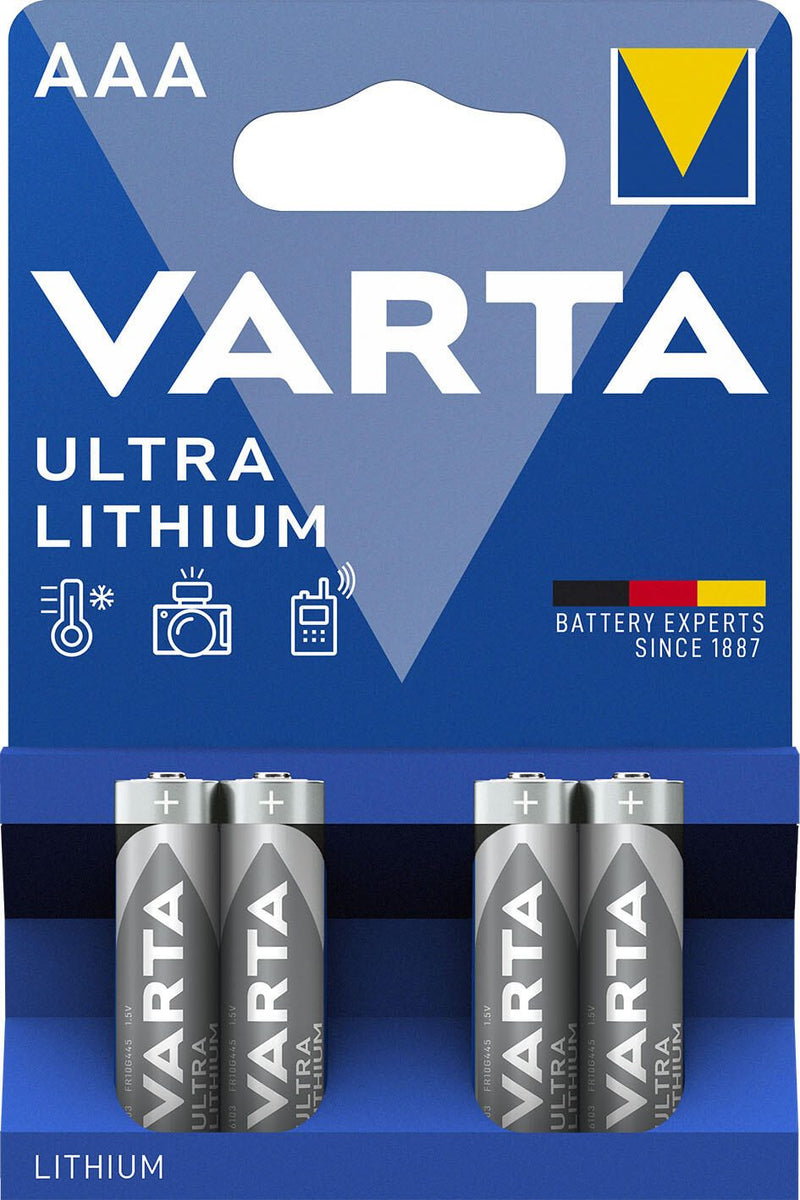 VARTA Batterien ULTRA LITHIUM Micro AAA 1.5 V