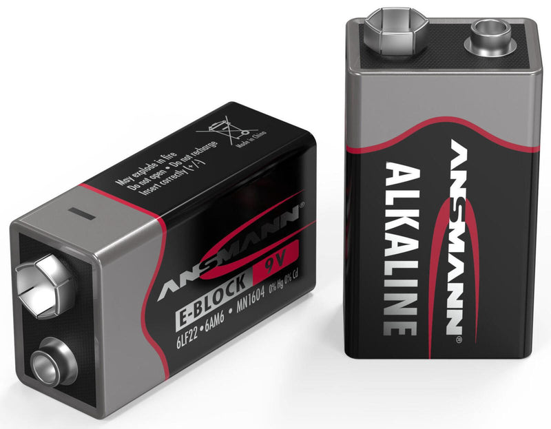 ANSMANN Batterien Red Alkaline E-Block 9 V