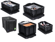 Really Useful Box Aufbewahrungsbox 9,0 l - 39,5 x 25,5 x 15,5 cm schwarz