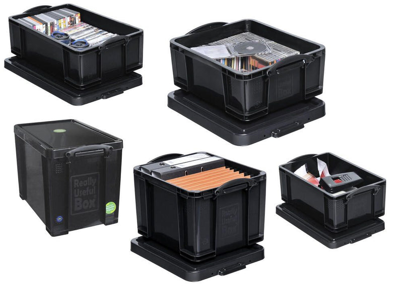 Really Useful Box Aufbewahrungsbox 9,0 l - 39,5 x 25,5 x 15,5 cm schwarz