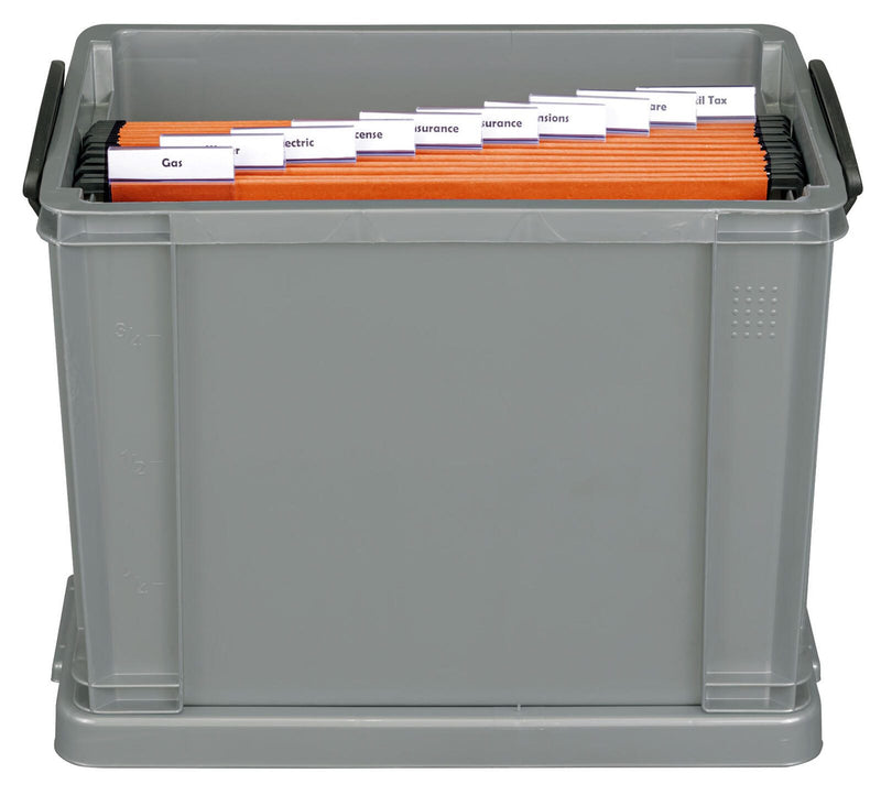 Really Useful Box Aufbewahrungsbox 19,0 l - 39,5 x 25,5 x 29,0 cm silber