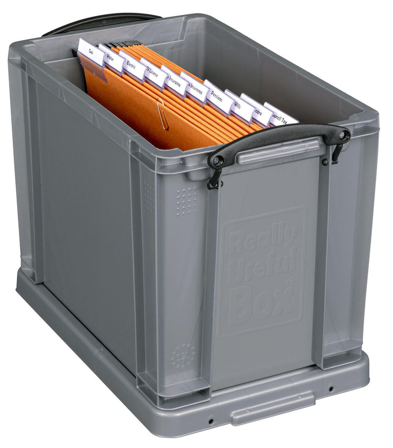 Really Useful Box Aufbewahrungsbox 19,0 l - 39,5 x 25,5 x 29,0 cm silber