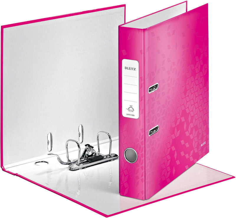 LEITZ Ordner Rückenbreite 5 cm DIN A4 Karton pink