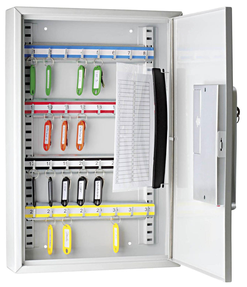 WEDO Schlüsseltresor mit 32 Elektronik- und Standardschloss lichtgrau