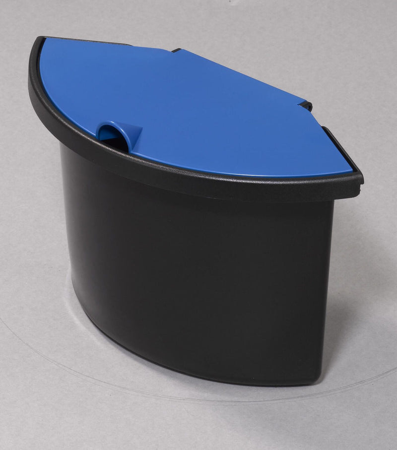 helit Mülleimer-Einsatz 2,0 l schwarz, blau