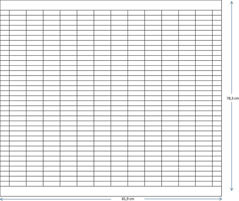 FRANKEN Stecktafel 81,9 x 78,3 cm 12 - Fach