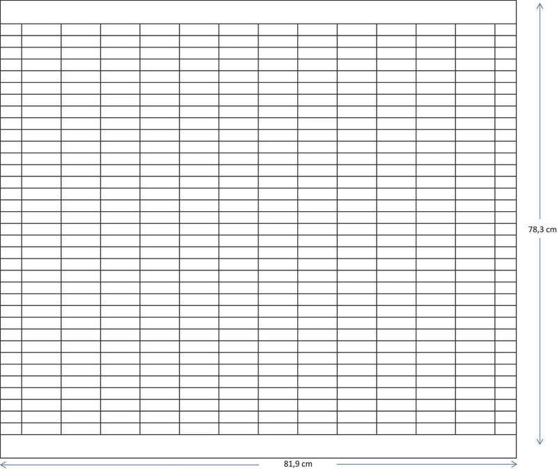 FRANKEN Stecktafel 81,9 x 78,3 cm 12 - Fach