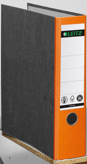 LEITZ Ordner Rückenbreite 8 cm DIN A4 Karton orange marmoriert