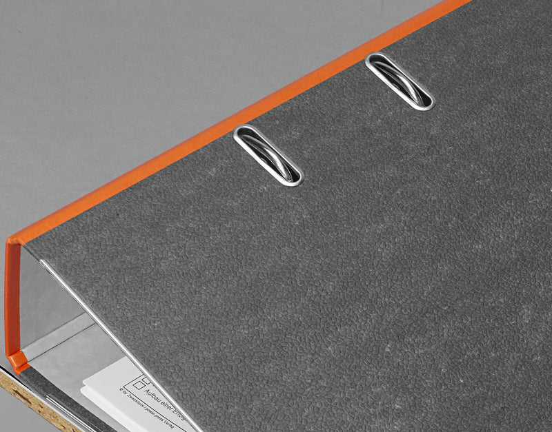 LEITZ Ordner Rückenbreite 8 cm DIN A4 Karton orange marmoriert