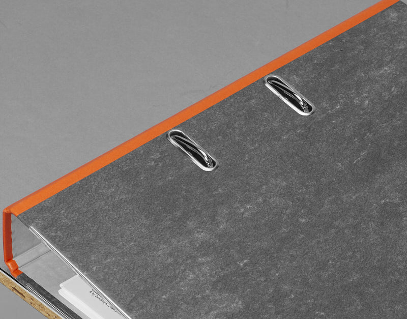 LEITZ Ordner Rückenbreite 5.2 cm DIN A4 Karton orange marmoriert
