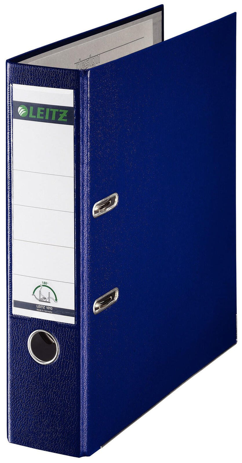 LEITZ Ordner Rückenbreite 8 cm DIN A4 Kunststoff nachtblau