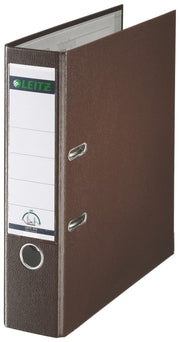 LEITZ Ordner Rückenbreite 8 cm DIN A4 Kunststoff braun