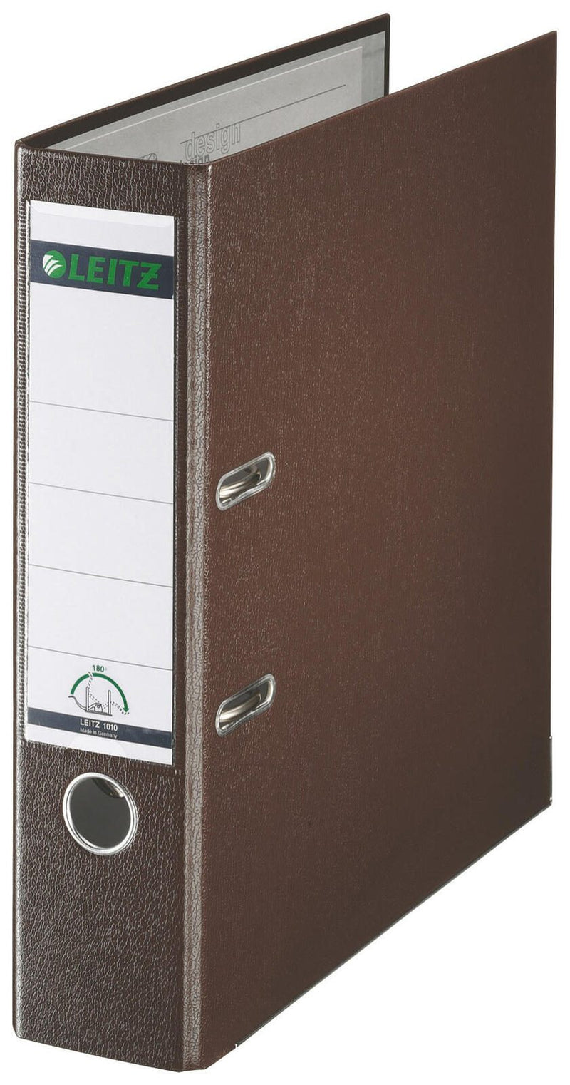 LEITZ Ordner Rückenbreite 8 cm DIN A4 Kunststoff braun