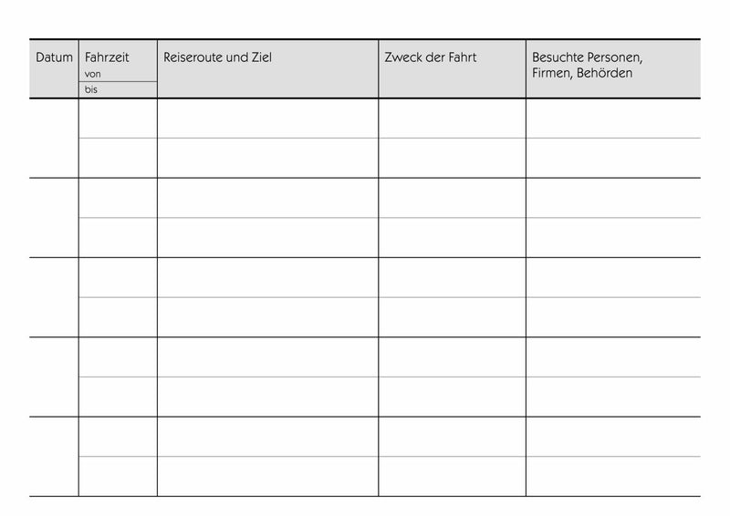 AVERY Zweckform Formularbuch Fahrtenbuch, Pkw mit Kraftstoffverbrauch DIN A6 quer 1x 48 Seiten