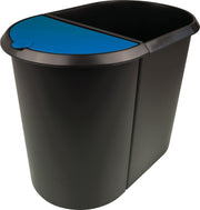 helit Mülltrenner 20,0 + 9,0 l schwarz