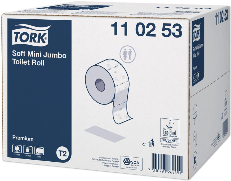 TORK Jumbo-Toilettenpapier T2 Premium Mini 2-lagig