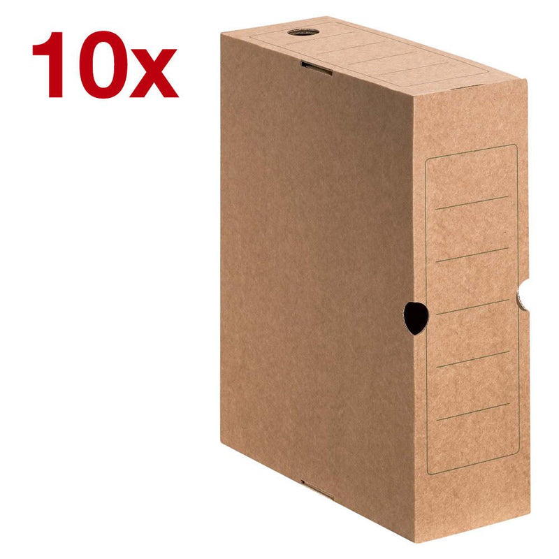 Cartonia Archivboxen für lose Dokumente 10,0 x 34,0 x 25,2 cm