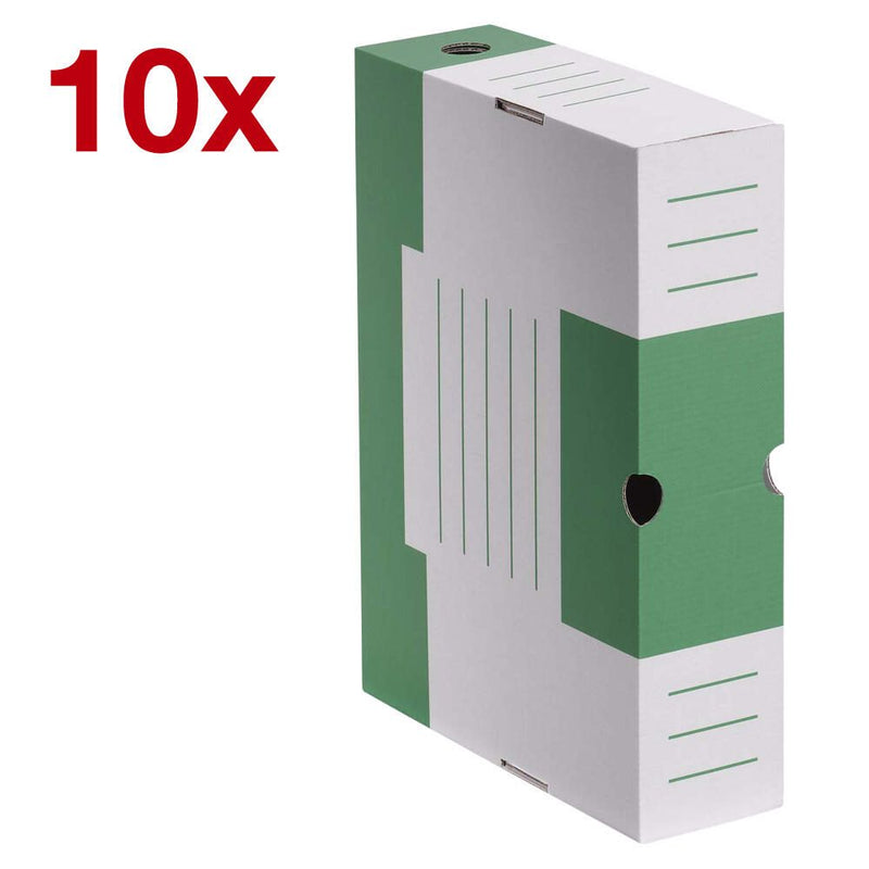 Cartonia Archivboxen für lose Dokumente 8,3 x 34,0 x 25,2 cm