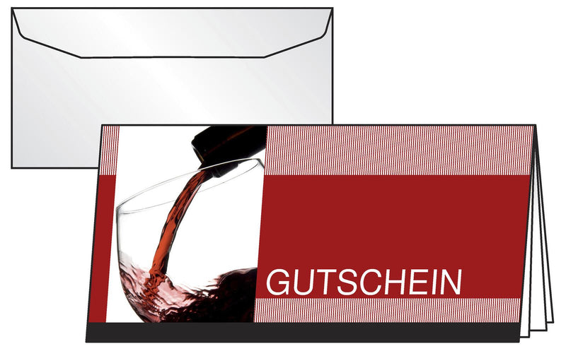 SIGEL Gutscheine Vino Rosso DIN lang
