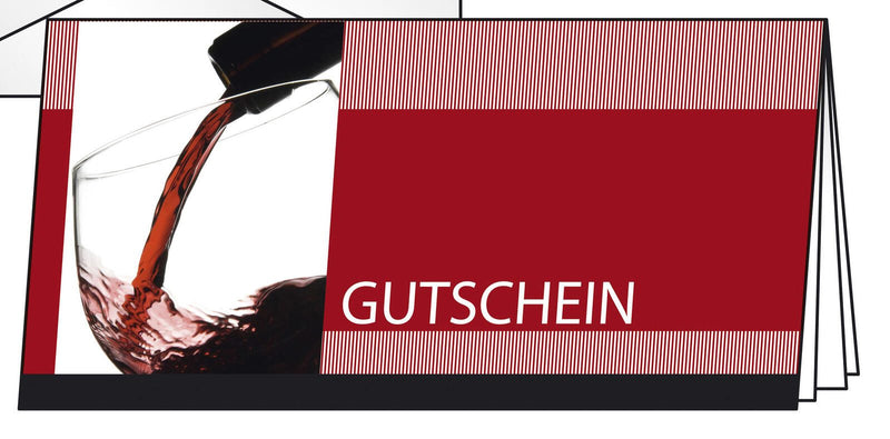 SIGEL Gutscheine Vino Rosso DIN lang
