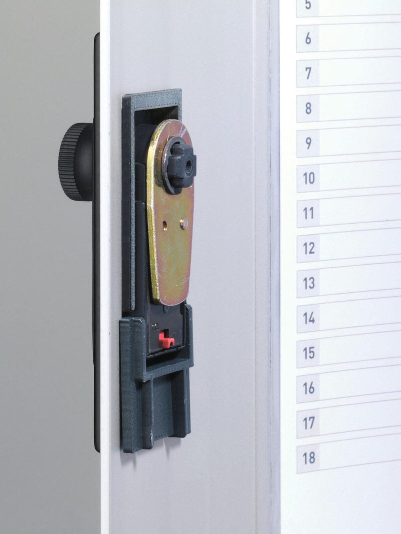 DURABLE Schlüsselkasten mit 18 Zahlenschloss alu, schwarz