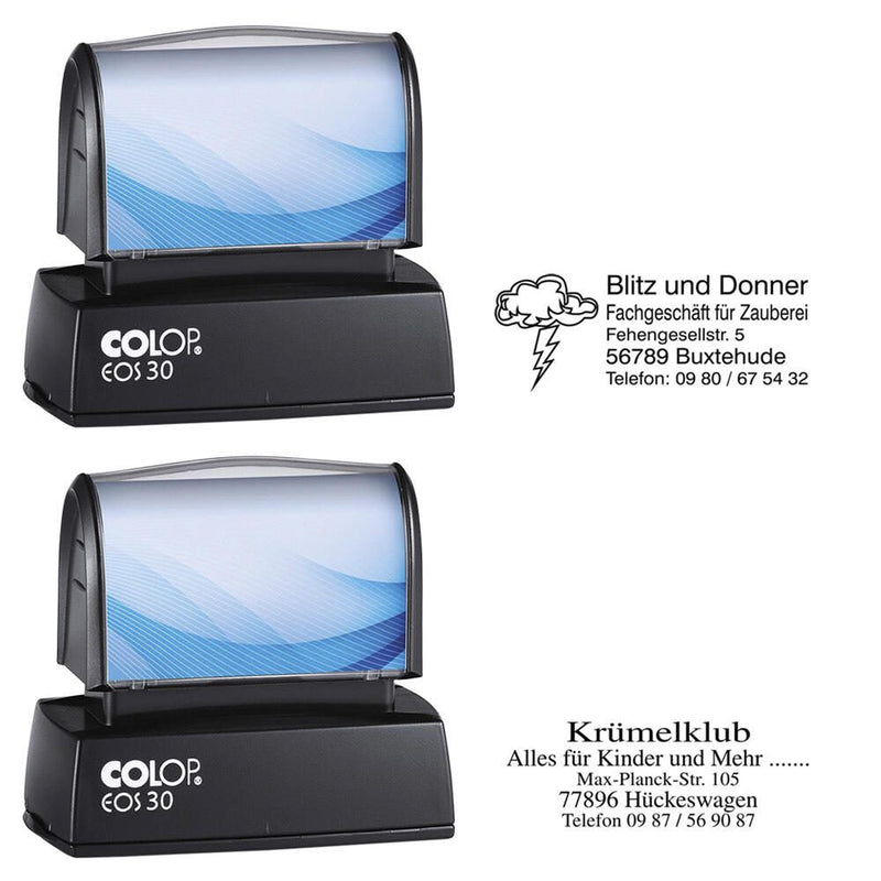 COLOP Textstempel, individualisierbar Eos 30 mit Logo