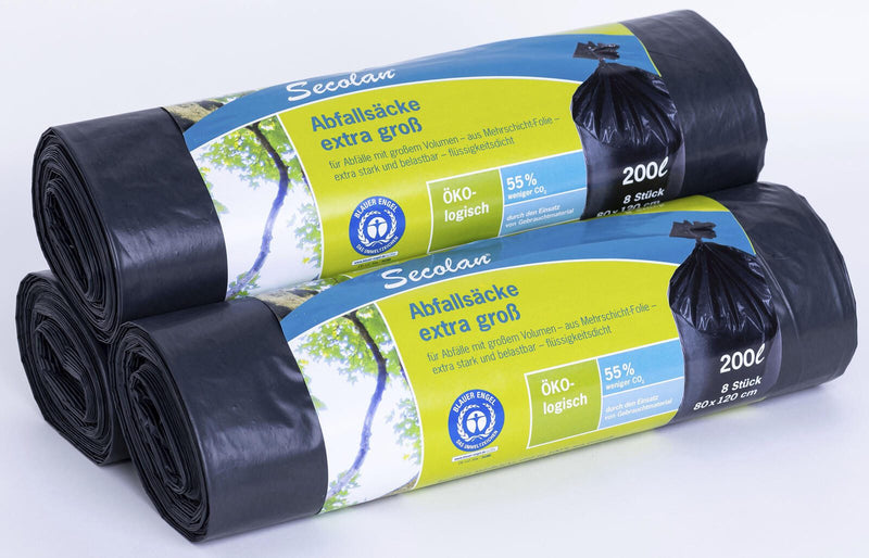 Secolan® Müllbeutel 200,0 l schwarz