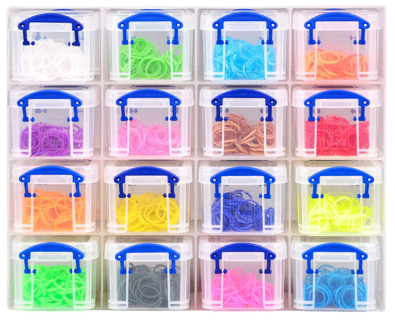 Really Useful Box Aufbewahrungsbox 16x 0,14 l - 28,0 x 8,5 x 22,5 cm transparent