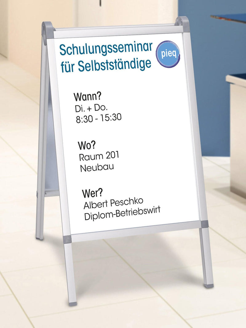 Showdown® Displays Prime Kundenstopper DIN A0, DIN A1 2-Fach silber