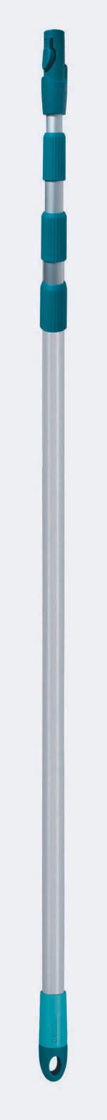 LEIFHEIT 145-400cm Teleskopstiel türkis, silber