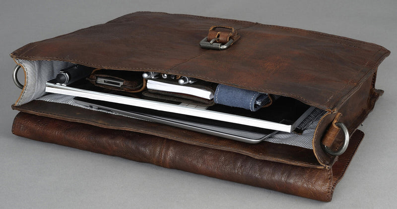 PRIDE & SOUL Aktentasche Jayden 37,0 x 7,0 x 32,0 cm braun