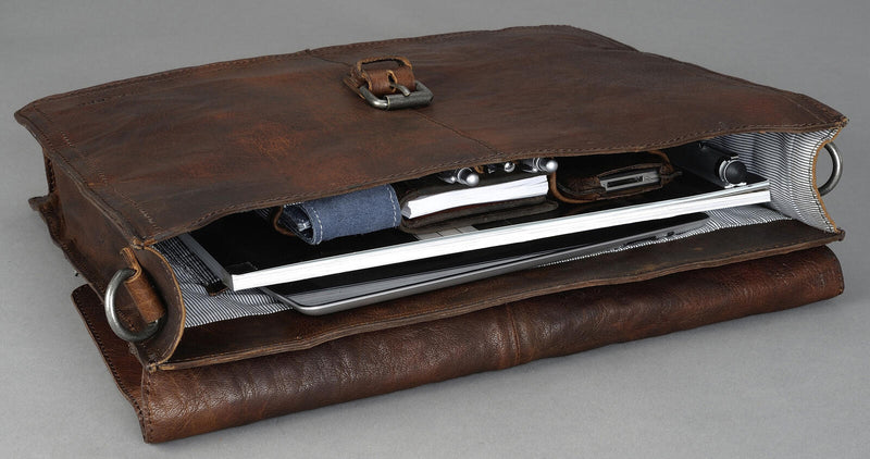 PRIDE & SOUL Aktentasche Jayden 37,0 x 7,0 x 32,0 cm braun