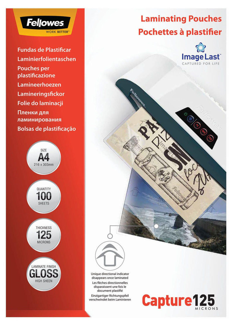 Fellowes Laminierfolien glänzend 125 mikron A4