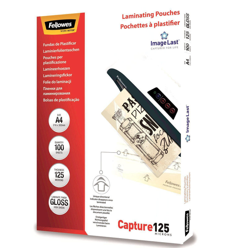 Fellowes Laminierfolien glänzend 125 mikron A4