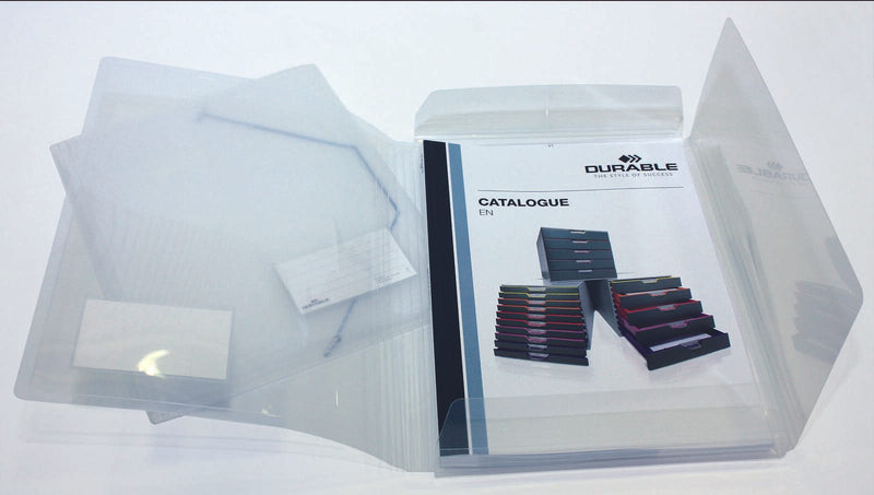 DURABLE Eckspanner DIN A4 transparent
