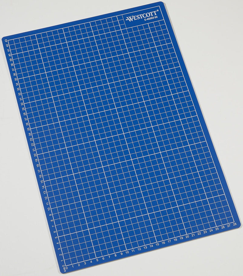WESTCOTT Schneidematte 45,0 x 30,0 cm blau