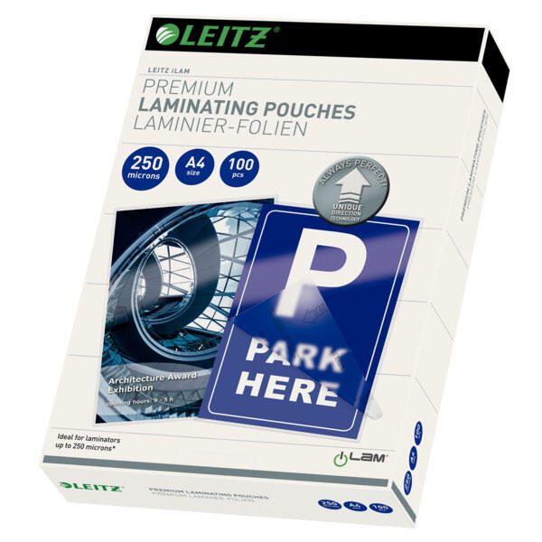 LEITZ Laminierfolien glänzend 250 mikron A4