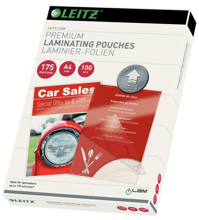 LEITZ Laminierfolien glänzend 175 mikron A4