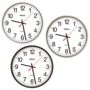 PEWETA Wanduhr Ø 25 cm schwarz