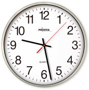 PEWETA Wanduhr Ø 25 cm silber