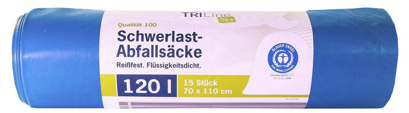 TRILine® Öko Schwerlastsäcke 120,0 l blau