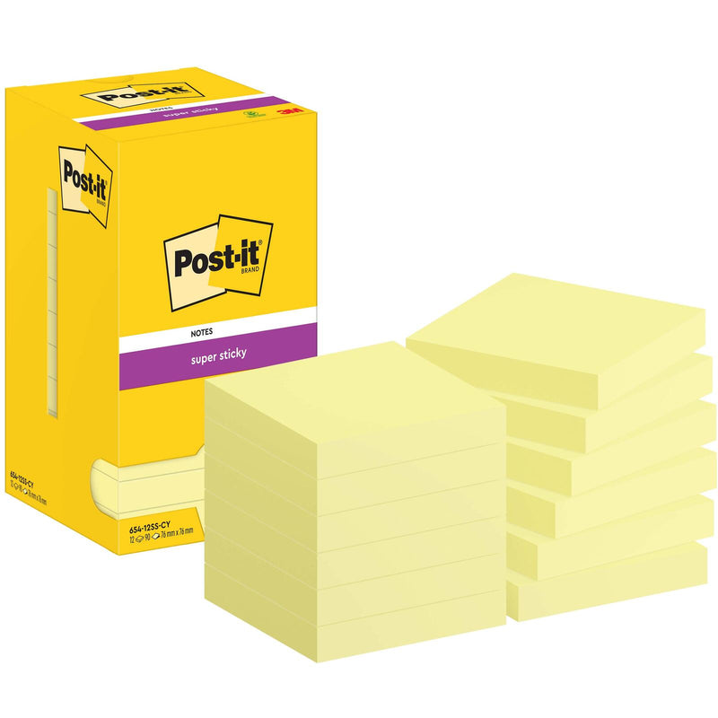Post-it® Super Sticky Notes Haftnotizen 7,6 x 7,6 cm