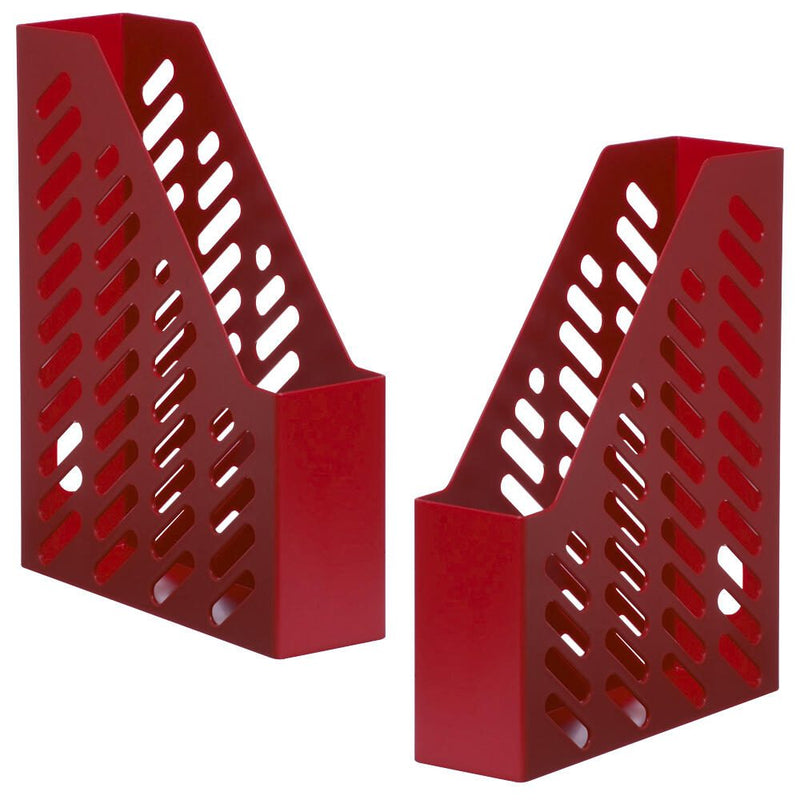 HAN Stehsammler Klassik antistatischer, schwermetallfreier Kunststoff rot , DIN A4