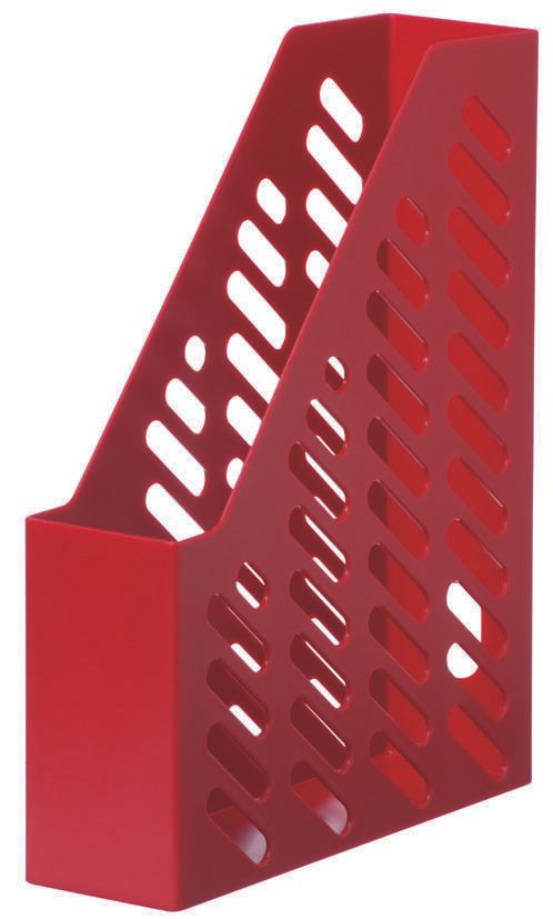 HAN Stehsammler Klassik antistatischer, schwermetallfreier Kunststoff rot , DIN A4