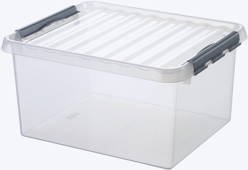 sunware® Aufbewahrungsbox Q-line 36,0 l - 50,0 x 40,0 x 25,5 cm transparent