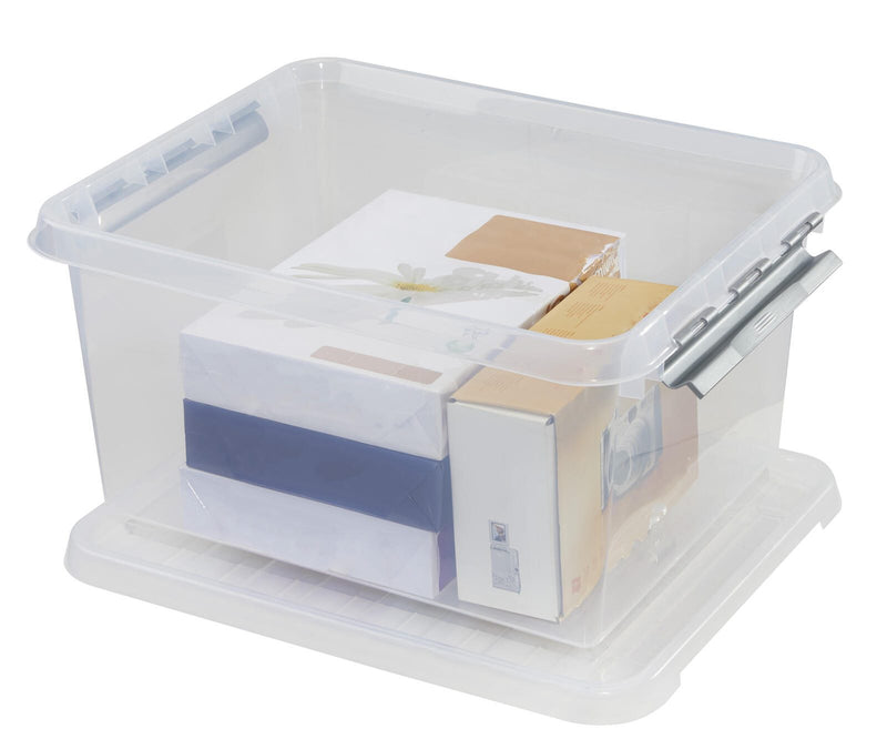 sunware® Aufbewahrungsbox Q-line 36,0 l - 50,0 x 40,0 x 25,5 cm transparent