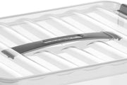 sunware® Aufbewahrungsbox Q-line 15,0 l - 40,0 x 30,0 x 18,0 cm transparent