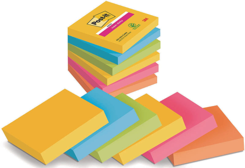 Post-it® Super Sticky Rio de Janeiro Haftnotizen 7,6 x 7,6 cm
