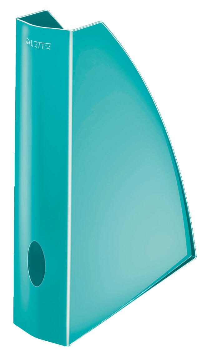 LEITZ Stehsammler WOW Polystyrol eisblau , DIN A4